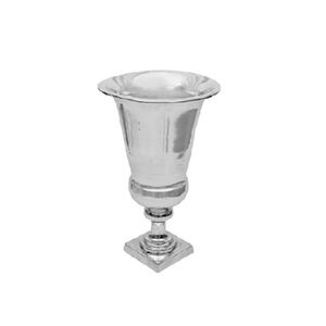 Florero Clásico de Metal Plateado, Decoración de Mesa para el Hogar, Acabado Plateado Brillante de Lujo, Perfecto para una Decoración Elegante del Hogar - Product Image 5