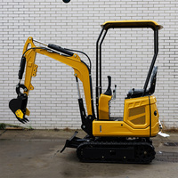 0.6 Ton 0.8 Ton 1.3 Ton Mini Excavator Hidrolik Kompak Crawler Digger untuk Pekerjaan Utilitas di Halaman Belakang
