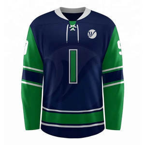 ¡Jersey de hockey sobre hielo hecho en fábrica de color sólido de nuevo estilo con nombre de equipo personalizado en stock! - Product Image 1