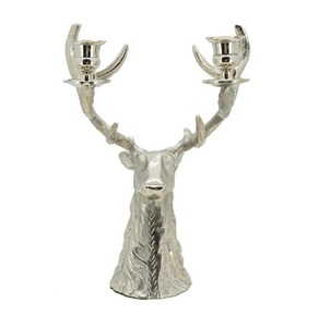แท่นวางเทียนรูปกวางทำจากอลูมิเนียมสำหรับตกแต่งบ้านสำนักงาน - Product Image 1