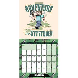 Calendario de Escritorio Impreso de Papel Minecraft 2026 para Decoración de Oficina y Hogar, y Promoción con Pantalla de Reloj - Product Image 2
