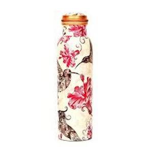Multipurpose 1000 ml Enamel Water <b>Bottle</b> with <b>Copper</b> Lid Thermal Travel <b>Drink</b> Ware - Product Image 3