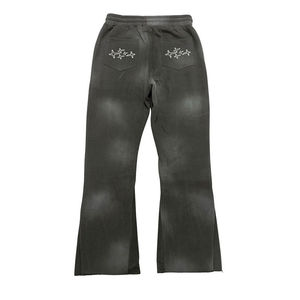 Pantalones Deportivos para Hombre, 100% Algodón, Lavado Ácido, Estilo Urbano, Personalizables, Vintage, Corte Acampanado - Product Image 4