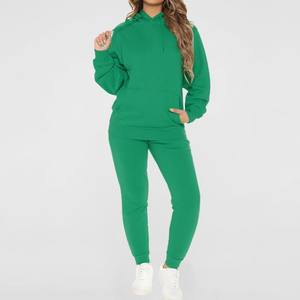 Nouvel arrivage 2026 – Ensemble de survêtement d'hiver personnalisé pour femme, respirant, écologique, coupe-vent, décontracté, en coton uni, sur mesure - Product Image 2