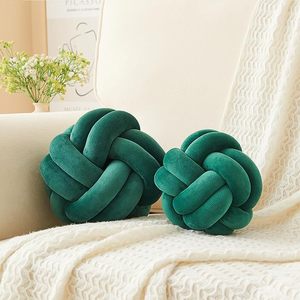 Modesto creativo poliéster algodón bola decorativa esfera nudo para mejorar mesa escritorio en sala de estar dormitorio Oficina decoración del hogar - Product Image 4