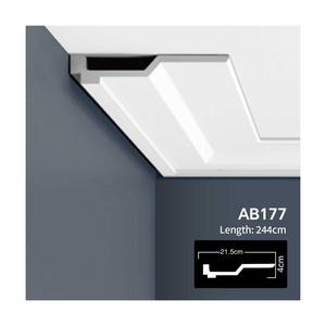 Moldura DE CORONA DE POLIURETANO EVERWALL <span class=keywords><strong>con</strong></span> difusor LED-Moldura de techo elegante Light Cove - Product Image 2