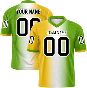 Vêtements de sport Maillots de football américain OEM Vêtements d'équipe de lycée Formation Séchage rapide Respirant Polyester Mesh Sublimation Logo Nom - Product Image 5