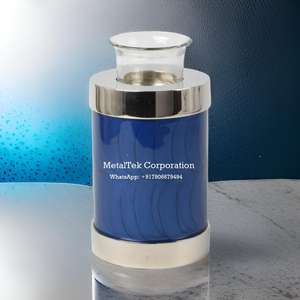 โกศใส่เถ้ากระดูกสำหรับเด็กรูปทรงกระบอกที่ระลึกโกศเคลือบอีนาเมล - Product Image 3