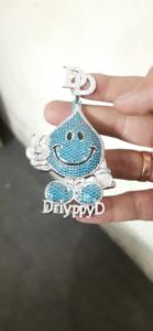 Collar con Colgante de Plata de Ley 14Kt con Moissanita VVS1 en Engaste de Garra de Gorila, Diseño Único Unisex, 45 g, para Boda/Fiesta - Product Image 3