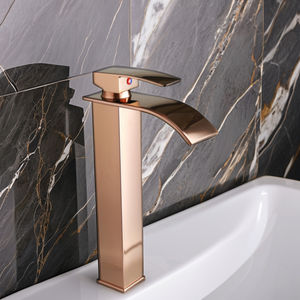 Grifo Mezclador Termostático de Acero Inoxidable Duradero con un Solo Orificio, Válvula Cerámica, Diseño <span class=keywords><strong>Cascada</strong></span> para Baño - Product Image 1
