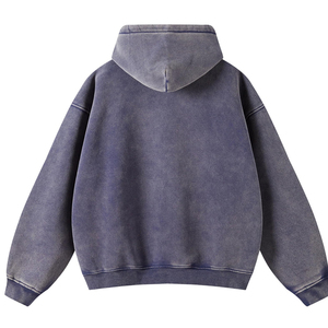 Custom Design <b>Men</b> Plain Blank Acid Wash <b>Zip</b> <b>Up</b> Hoodies <b>Top</b> Seller 100% Cotton Fleece Zipper Hoodies For <b>Men's</b> - Product Image 2