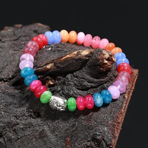 Best Seller 8mm Smooth Rondelle Shape Multi Quartz Gemstone <b>Beads</b> Beautiful Jewelry Making Components for Stratchable Bracelet - Product Image 4