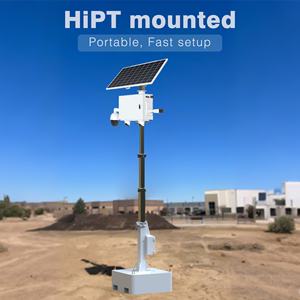 Système de caméra de sécurité solaire CCTV HiTOP 4G 5G, sans fil, alimentation par panneau solaire pour chantier de construction - Product Image 4