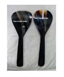 ช้อนเขาสัตว์คุณภาพสูง เป็นมิตรกับสิ่งแวดล้อม ดีไซน์ดั้งเดิม สำหรับงานแต่งงาน ใช้เสิร์ฟสลัด กาแฟ ชา ทำด้วยมือจากอินเดีย - Product Image 1