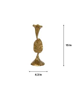 Bougeoir en aluminium doré au design moderne, bougeoir fait main en métal, nouveauté - Product Image 4