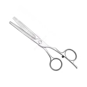 OEM Custom Stainless Steel <b>Hair</b> <b>Thinning</b> <b>Scissors</b> Right-Handed Barber Tools 32 Teeth Sharp Polished Fixed Finger Rest for - Product Image 2