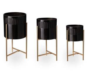 Célèbre indien martelé concepteur jardinières ensemble fer maison utilise planteur écologique pour les utilisations intérieur Pots de fleurs Style Vintage - Product Image 3