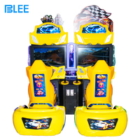 Machine de jeu de course vidéo d'arcade de luxe à monnayeur, simulateur de conduite de voiture, pour centre de jeux FEC, garantie 1 an, vente chaude