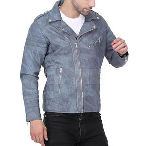 แจ็กเก็ตหนังสไตล์ลำลองสำหรับผู้ชายคอลเลกชันล่าสุด - Product Image 2