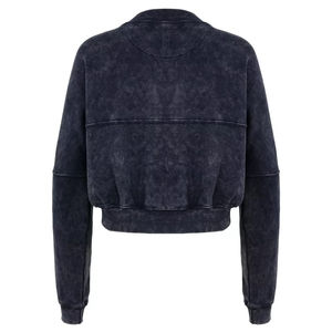 New Arrivals <b>Women</b> Stacked Flared <b>Women</b> Zip up Acid Wash Tracksuit Bomber Jacket <b>Straight</b> <b>Leg</b> <b>Jogger</b> 2 piece set - Product Image 5