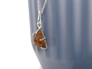 Wholesale Hot Selling Crystals <b>Necklace</b> Pendants Citrine Fine Gemstone 925 <b>Silver</b> Stone Jewelry Women Gift Vintage <b>Necklace</b> - Product Image 2