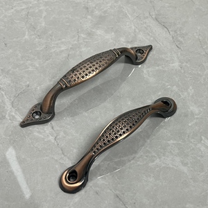 Tay cầm bằng nhôm vàng đồng đỏ, Trọng lượng nhẹ, sang trọng, thích hợp cho tủ, bàn, tủ quần áo - Product Image 1