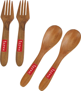 Utensilios y accesorios de cocina desechables Juego de cubiertos de madera natural Diseñador y hecho a mano Uso principalmente en restaurantes Hoteles - Product Image 4