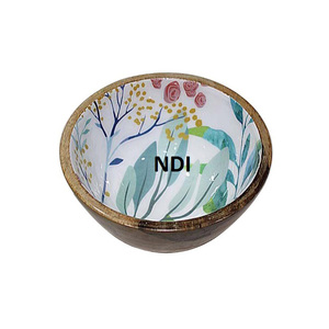 Cuenco de madera con acabado personalizado, servicio de catering, servidor de ensalada, cuenco para servir sopa, utensilios de cocina para el hogar, platos, cuenco, aperitivos - Product Image 4