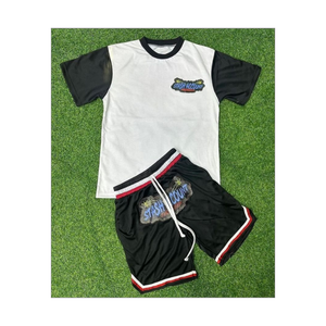 Ensemble de shorts décontractés personnalisés pour hommes Premium Stylish Logo Shorts Chemise Ensemble 100% coton Stylish Summer T-Shirt Ensembles - Product Image 1