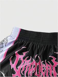 Polyester Sublimation imprimé Kick Boxing pantalon hommes femme Muay Thai court personnalisé Mma Shorts pour la vente en gros - Product Image 3