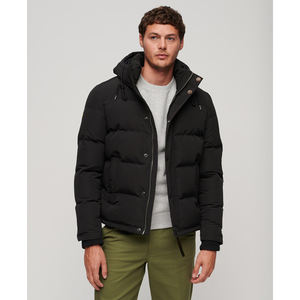 Chaqueta acolchada para hombre con cremallera de calidad superior y cuello levantado, chaqueta acolchada cálida para ropa de invierno al aire libre, chaquetas acolchadas para hombre - Product Image 1