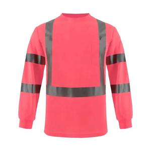 Camisetas de Seguridad Reflectantes de Alta Calidad, Más Vendidas, de Manga Larga con Tela Transpirable y Bolsillo, Venta al por Mayor de Fábrica - Product Image 5