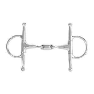 Filete de caballo de acero inoxidable con broca de doble articulación de mejilla completa | Tachuela de entrenamiento ecuestre equipo de equitación duradero - Product Image 1
