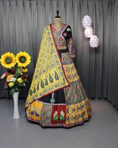 Les plus tendances Flair lourd Lehenga Choli vêtements indiens et pakistanais - Product Image 6