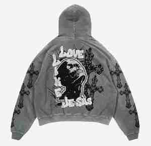 Latest Trend Top Quality ACID WASHED Printed Men <b>Hoodies</b> OEM Service Heavy GSM Breathable Fabric ACID WASHED <b>Hoodies</b> For Men - Product Image 4