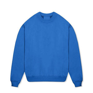 เสื้อสเวตเชิ้ตคอกลมสีน้ำเงินรอยัลสำหรับผู้ชาย สกรีนโลโก้ได้ เนื้อผ้าหนา แขนยาว สวมหัว คอกลม สไตล์ลำลอง สตรีทแวร์ รับผลิตแบบ OEM ODM ขายส่ง - Product Image 6