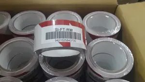 Adhesive OPP Hazard Warning Tapes Green White <b>Red</b> Yellow <b>Black</b> Warning Tapes - Product Image 3