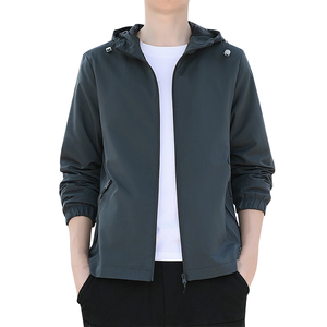 Chaqueta Cortavientos Casual de Lona con Capucha para Hombre, Personalizada, de Invierno, Transpirable, de Secado Rápido, con Logotipo Frontal, para Exteriores, OEM, de Alta Calidad - Product Image 6