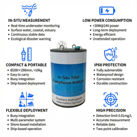 Analyseur de phosphore total (TP) in situ, sonde submersible, capteur, système de surveillance intelligent des bouées aquatiques, sortie RS485 Modbus