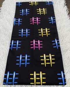 Tissu africain doré imprimé à la cire et coton Ankara 6 Yards Pagne hollandais véritable de haute qualité idéal pour la mode de Kinshasa - Product Image 6