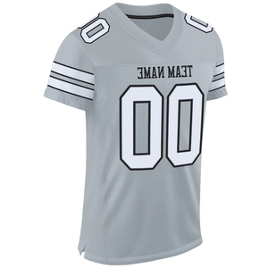 Ropa de equipo, camiseta de fútbol de manga corta para hombre, camiseta de malla de fútbol de media manga de Color gris, camiseta de fútbol de entrenamiento deportivo - Product Image 3