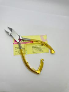 กรรไกรตัดเล็บแบบตรงด้านข้างชุบทองครึ่งชิ้นสำหรับเล็บหนาที่ตัดเล็บ - Product Image 6