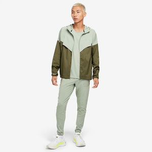 Veste coupe-vent imperméable respirante pour homme de marque personnalisée, tissu écologique, capuche légère - Product Image 2