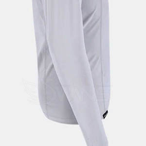 Camisas de compresión de alta calidad para hombre, peso ligero, ajustado, Color sólido, secado rápido, cuello redondo, ropa de entrenamiento hecha de algodón/Bambú - Product Image 4