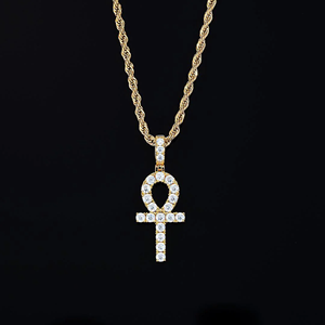 Pendentif Hip Hop personnalisé en alliage plaqué or avec diamants incrustés - Product Image 2