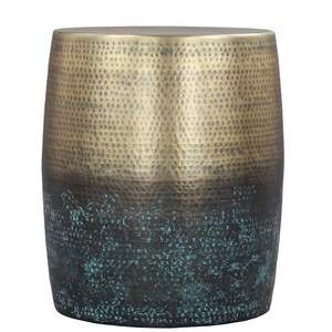 Taburete lateral de Metal más barato de lujo, taburete de acento redondo hecho a mano de diseño único, consola con incrustaciones de hueso para muebles de sala de estar y dormitorio - Product Image 2