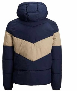 Veste matelassée chaude pour homme Manteau d'hiver léger isolé et résistant à l'eau avec capuche - Product Image 6