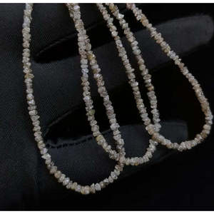 Cuentas de Diamante Natural en Bruto Tipo Champagne Sin Cortar de 2-3mm, Hilo de 15 Pulgadas, Proveedor Mayorista de Cuentas de Diamante Sueltas para Fabricación de Collares - Product Image 5