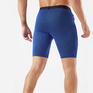 Shorts de compression légers pour hommes, matière douce et confortable, séchage rapide, poche mobile, vente en gros, shorts écologiques pour hommes - Product Image 5