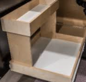 Organisateur de rangement en bois sous l'évier pour produits de nettoyage - Product Image 4